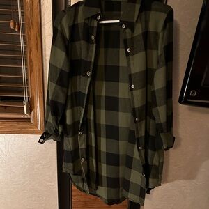 Green Plaid Women's Jacket